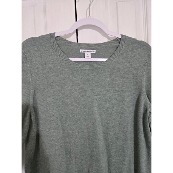 Amazon essentials xl women's sage green long sleeve top - Picture 4 of 10